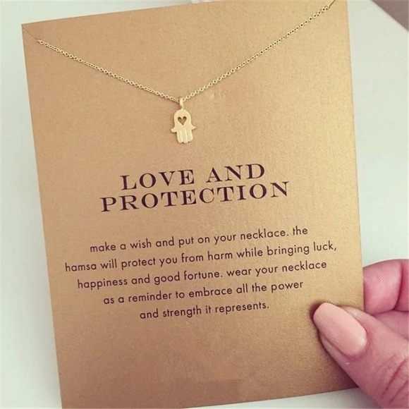 boutique Jewelry - GOLD ♡ Love & Protection Necklace ♡
